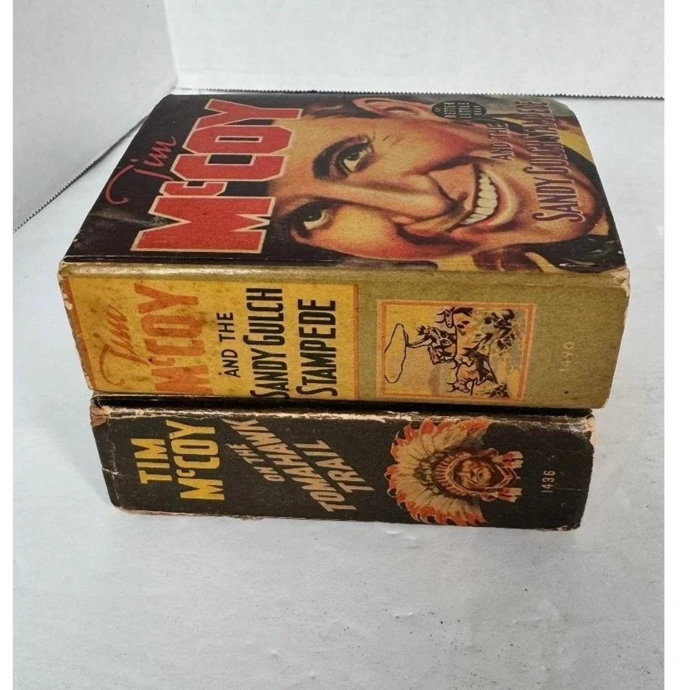 Tim McCoy Big Little Book Lot Tomahawk Trail 1937 Sandy Gulch Stampede 1939